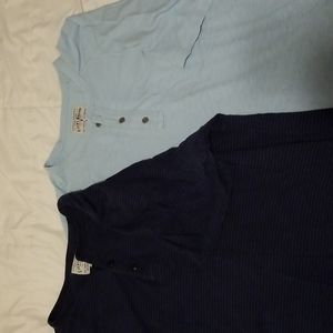 Lucky Brand 2-pack XL short sleeve henley shirts